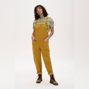 Lucy & Yak Mustard Corduroy Dungarees US 10 / US 12